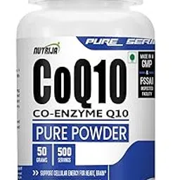 NutriJa COENZYME (COQ10) POWDER - Rich in Antioxidant, Promotes Heart Health & Boosts Energy (50 Grams)-image-40