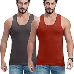 milton ( label) Men's RN Vest | sleeveless Innerwear | 100% Cotton Undershirt | Breathable & Comfortable Fit | Pack of 2-picture-19