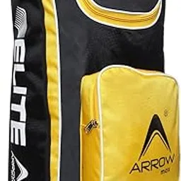 ArrowMax Elite Glider Polyester Cricket Kit Bag, Yellow - Spacious and Durable Sports Bag for Cricket Gear-image-10