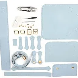 Enakshi® 4xDIY Sewing Stitching Womens Leather Bag Making Complete Kit Handbag Blue|Clothing, Shoes & Accessories | Womens Handbags & Bags-image-33