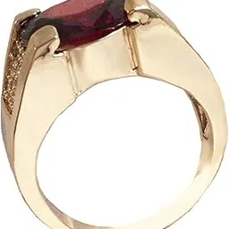 ruvee Stainless Steel Gold Plated Red Crystal Alloy Ring for Men & Boys Big Size (US 13)-picture-52