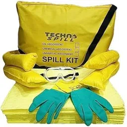 Hazmat Spill Kits 15 LITER. (Absorb: Hospital Chemicals, Acid, Bases, Solvents, Mixed Chemicals, Other Acidic & Alkalis based Liquids) (15 L)-picture-24