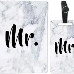 nutcase Designer Passport Cover Holder Travel Wallet Case & Luggage Baggage Tag Polyfabric & PU Leather -�Mr White Marble-picture-23