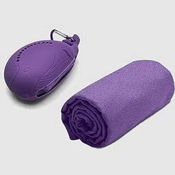 MERISHOPP Gym Towel Cooling Sport Washcloth Fitness Towel for Football Jogging Workout Purple | Sports Equipment | Outdoor Sports Gear | Exercise Gear-image-98