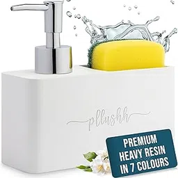 Dishwasher Liquid Dispenser Kitchen Sink Caddy (White) - Sink Organiser in Kitchen Washbasin, Kitchen Liquid Soap Dispenser, Dishwasher Dispenser, Sink Accessories Items for New House Essentials-image-96