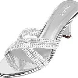 mochi Women Gold Fashion Heel Slip-on Sandal-picture-44