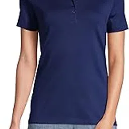 School Uniform Women's Tall Supima Cotton Short Sleeve Polo Shirt-image-1