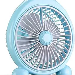 All4U Mini Fan Table Fan USB Fan Portable Table Fan Rechargeable Fan Hand Fan Battery With 3 Adjustable Speeds for Women Man, Kids,Office-picture-35