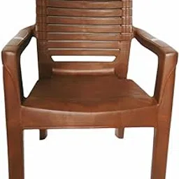 ANMOL Supreme Fortuner Plastic Chairs for Home, Café, Garden & Restaurant Heavy Duty Comfortable Plastic Outdoor and Indoor Chairs with Arm Rest Weight Bearing Capacity 200 kg(Pack of 1, Brown)-picture-54