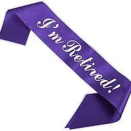 WOBBOX Happy Retirement Sash, Retirement Party Decorations-(1 Pcs) (FP4514)-picture-17