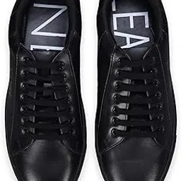 leather need Men's Leather Stylish Casual Sneaker - Midnight Black Lightweight Shoe for Men's & Boy's-picture-26