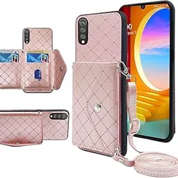 Compatible with LG Velvet 5G/LGVelvet Verizon G5 UW T-mobile 2020 Wallet Cover with Crossbody Shoulder Strap Stand Leather Credit Card Holder Lanyard Slot Phone Cover for LM G900UM 4G Tmobile Pink-picture-38