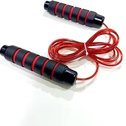 Tennex Jump Rope T-444 Red for Men and Women | Adjustable Skipping Rope | Foam Handle-picture-22