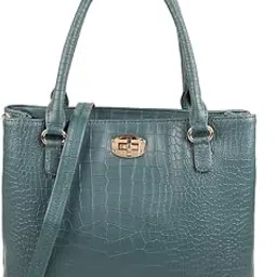 Faux Leather Secure Twist Lock Flap Closure Casual Handbag For Women-image-98