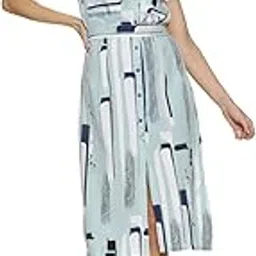 campus sutra Women's Polyester Fit and Flare Midi Dress-picture-18