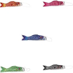 5pcs 40cm Koi Nobori Carp Wind Sock Koinobori Fish Hanging Decor|Other Japanese Collectibles| Japanese-picture-35