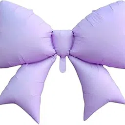 Wanna Party 30 Inch Giant Bow Balloon, Pastel Purple Bow Balloons Helium Quality for Pink Bows Party Decor Coquette Baby Shower Birthday Decorations-1 Pc-image-40