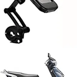 PRIKNIK Motorcycle Bike Phone Holder, Waterproof Mobile Mount with TPU Touch Screen, 360° Rotating Universal Bicycle Holder for Smartphones Under 6.5 Inches Compatible with H-onda-Ac-tiva-3G-picture-55