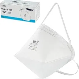GIKO N95 Respirator Mask 10Pcs Individually Wrapped NIOSH Approved N95 Particulate Respirator for Adult, Men, Women, White-picture-13