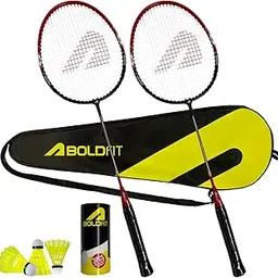 Boldfit Badminton Rackets Aluminium Badminton Racket with Full Cover Bag Standard Shuttle Bat Match Shuttle Bats Lightweight Badminton Shuttle Bat - Blue-image-7