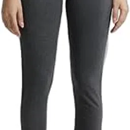 Jockey Women's Cotton Rich Slim fit Track Pant with Side Pocket & Drawstring Closure 1301_CharcoalMelange_S Charcoal Melange-picture-17