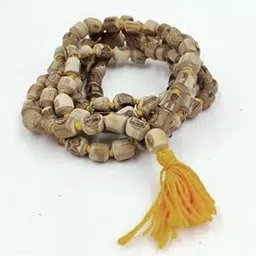 HC- Pure Tulsi Japa Mala with 108 Beads/Basil Wood Rosary for japa with 108 Beads- Vrindavan (16 mm Bead Size)-picture-70