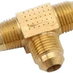 Anderson Metals 754044-04 Brass Flare Tee, 1/4 In. - Quantity 5 image 1