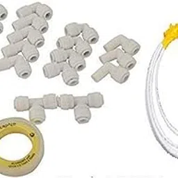 IONIX Plastic Psi Pack Connectors For Ro Uv Uf Pipes Tubes Water Filters Purifiers, White, 3 In-picture-32
