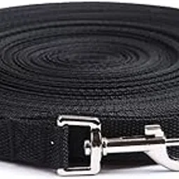 Dog Training Lead Long Rope Cotton Nylon Webbing Recall Obedience Line Leash For Pet 3M/20Ft (10.Feet, Black)-picture-17