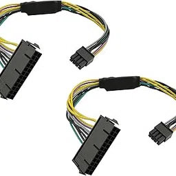LipiWorld® 24 Pin to 8 Pin ATX 24-Pin to 8-Pin 18AWG Power Supply Adapter Cable for Motherboards (Pack of 2)(Yellow,Blue,Black)-image-11