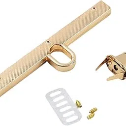 FABLOFT® Turn Lock Clasp Set Twist Closure Clasp for Leather Crafts Shoulder Bags Bag Gold-picture-15
