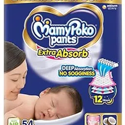 MamyPoko Pants Extra Absorb Baby Diapers Newborn/X-Small (NB/XS),54 Count, Upto 5kg, 1 Count-picture-21