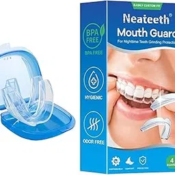 2 Pcs Night Guards For Teeth Grinding, Fit Design for Nighttime Use,Mouth Guard For Teeth Grinding with Comfort Helps Reduce Teeth Clenching-picture-21