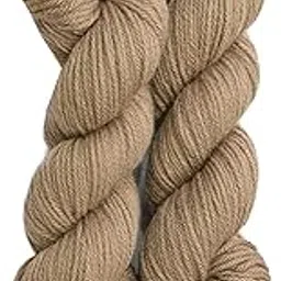 WOA Fashions Pastel Color Acrylic Wool, Wool Blend, 150 Gm Hand Knitting Yarn (Peanut Brown) (Hanks)-image-57