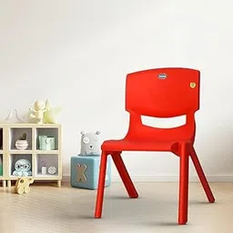 Red Plastic Chair with Cute Design – Lightweight and Ergonomic Plastic Chair with Breathable Design, Ideal for Home, Office, Kitchen, or Outdoor Use, Stylish and Comfortable Seating Solution-picture-38