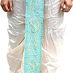 gouri collections Men's Ready To Wear Pant System MARWADI EMBROIDERED DHOTI For Marriage, Party, Pooja, Festival etc. (GC009)-picture-23