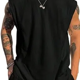 treaddown Mens Tank Tops Sleeveless Round Neck Polycotton Vest for Gym, Running and Outdoor-picture-39
