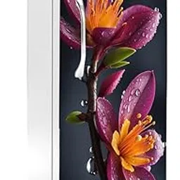 RK Digital Mart Flower Fridge Stickers | Single Door Fridge Stickers | Refrigerators Stickers with Self-Adhesive Stickers Easy to Apply (Size 120 x 61cm)-image-19