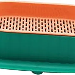 Merishopp Seed Tray Sprouting Container for Seedling Planting Greenhouse Home Green Orange-picture-17