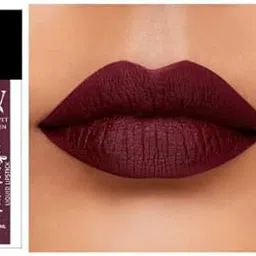 Velvet Vixen Non Transfer Liquid Lipstick Valentine Wine_07 | Long Lasting Matte Lip Color | Smudge Proof Waterproof Lipstick | Lightweight & Comfortable | 3.2 ML-image-80