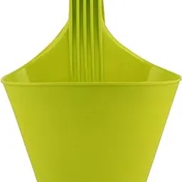 Leafy Tales Plastic Hook Hanging Pot, 28 x 12 x 22 cm, 1 pc - Green-image-36