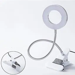 3.5-inch Hose Clamp Lamp, Circular Beauty Live Broadcast Fill Light, Student Eye Protection Reading Desk Lamp | USB Rechargeable Clip Light | Adjustable Reading Lamp-image-43