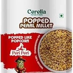 Cerelia's Popped Pearl Millet |Peri Peri Flavour | No Preservatives, Rich in protein & Fiber, Oil Free - 80 Gram (pack of 3)-image-90