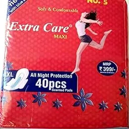 Extra Care Sanitary Pads, XXL - Pack of 40 (XXL, Pink Maxi) (Pink Maxi)-picture-32