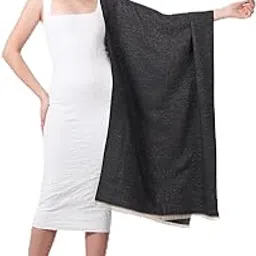 knitkala Elegant Cashmere Stole for Women, Mauve, Lightweight Wrap Shawl (BLACK)-picture-56