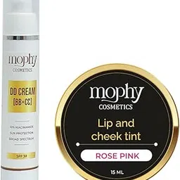Mophy DD Cream (BB+CC) Sun Protection Broad Spectrum-SPF 30 & Lip Chick Tint (2 Items in the set) (DD Cream + Rose Pink Lip & Chick Tint)-picture-40