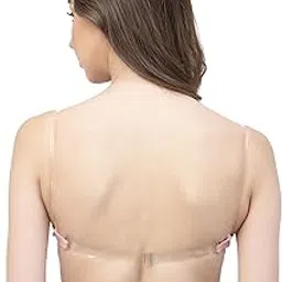 floret Women's Regular and Transaprent Both Straps with Molded Cups/Non Padded & Medium Coverage T-Shirt Bra-picture-31