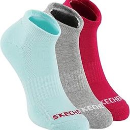 skechers Cotton 3Pk Womens Half Terry Ankle Length Socks-S20070Id-Gaqp, Assorted-picture-23