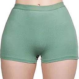 trybex Women's High Coverage Cotton Seamless Elastane Stretch Mid Waist Boy Shorts or Boyshorts Panties for Women or Cycling Shorts or Underskirt Shorts-picture-24