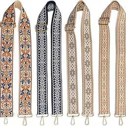 4PCS Purse Strap Adjustable Replacement Shoulder Crossbody Gold Bag Straps for Crossbody Canvas Bag Handbag Fashion Cross Body Strap for Purse (4X Colorful Straps)-picture-18